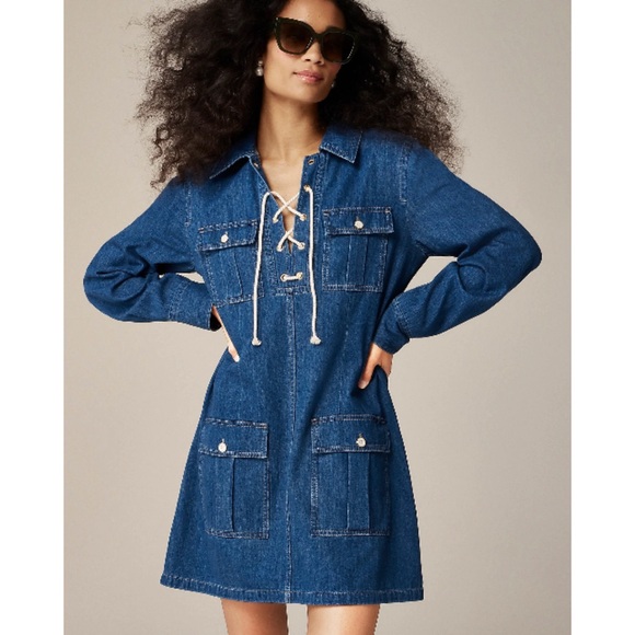 J. Crew Dresses & Skirts - J -CREW HABOUR DENIM DRESS